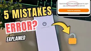 Quota Reached Error? 5 Mistakes in Xiaomi Bootloader Unlock Without PC (HyperOS)