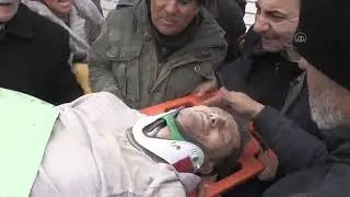 Сильное землетрясение в Турции. 07.02.2023. Малатья. Через 33 часа достали живого человека.