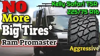 Camper Van | Ram Promaster Back to Stock Size Tires!