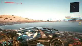 Driving through water in cyberpunk 2077 be like...