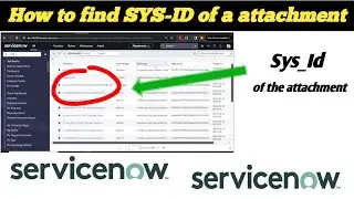 How to find sys id of a attachment in servicenow/ servicenow sys id concept for attachments