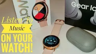 Listening to music (with wireless earbuds) on the galaxy watch active