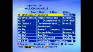 Sky Plus TV Guide (October 11th 2009) - Gondarth's Recordable Fridays