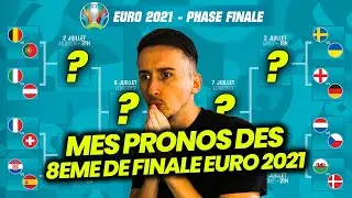 PRONOSTIC 8EME DE FINALE EURO 2021 ! MES PRÉDICTIONS (France Suisse, Belgique Portugal etc...)