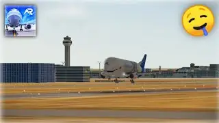 Satisfying Airbus Beluga XL Heavy takeoff at morning 🌞