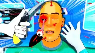 Brain surgery Using Kitchen KNIFE in VR