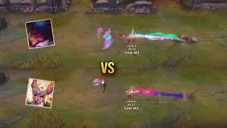 Battle Academia Xayah vs Redeemed Star Guardian Xayah - Skin Comparison - League of Legends