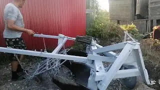 Плуг плн 3-35 с бороной на гидроцилиндре своими руками