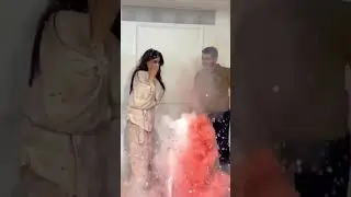 Определение пола ребёнка - gender reveal party (сухой лёд и дымовая шашка) 