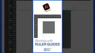 Working With Ruler Guides in Adobe illustrator #shorts #youtubeshorts #illustratorhindi