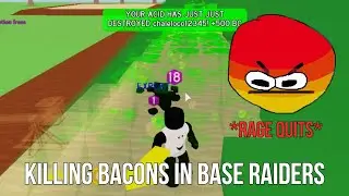 Killing bacons with my pyramid base || Base raiders #1