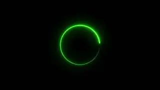 Neon Circle Loading Icon Animation, 4K Neon Circle Loop on Black, 4K Neon Circle Loop Animation, Glo