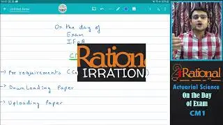 CM1 Exam day Instructions | IFOA April 2022