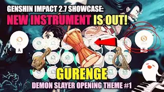 GENSHIN 2.7 NEW INSTRUMENT SHOWCASE: Arataki's Great and Glorious Drum | Gurenge (by LiSA)