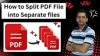 How to Split PDF Pages into Separate Files | How to Split PDF File Pages