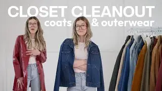closet cleanout + trying on all my clothes // ep.1 → coats & outerwear ✨2023✨
