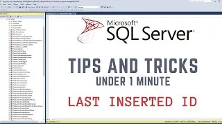 Last inserted ID in a table  SQL SERVER MANAGEMENT STUDIO  