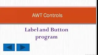 Label and Button program | Calculator using label and Button controls in Java  | Java Program
