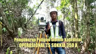 pengukuran poligon total station sokkia