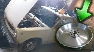 Ставим облегченный маховик на ваз классику - ДРИФТ-корч из Ваз 2101 / T-Strannik
