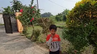 After diwali view of my village and kid expression 😄 #searching #light # #govardhanpuja2024 #happy