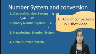 Number system | number system conversions | digital electronics revision series | aasaan padhaai