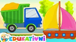 Vozila za djecu 🚗🚑 Učimo prijevozna sredstva 📚 Edukativni video za predškolsku i vrtićku djecu