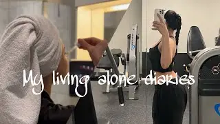 My living alone diaries | spend a Saturday evening with me, gym, shower routine, night routine…