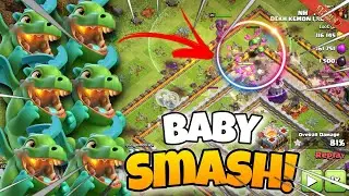 TH11 Baby Dragon🐉 Attack Strategy | How to use Baby Dragon At TH11 | Best Funneling Troop in Coc