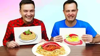 Кто хуже нарисует тот это съест! Челлендж от Лера Бу