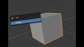 Deleting Blender Starter Cube