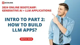 Intro to Part 2: LLM Apps, the Generative AI applications with the highest potential.