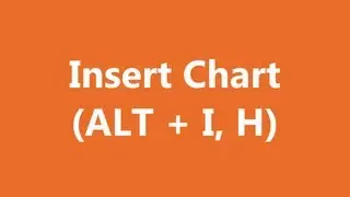 Excel Shortcuts - Insert Chart