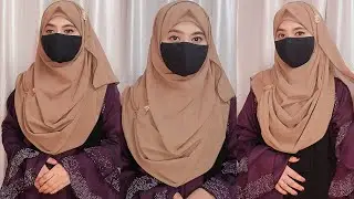 Simple Full Coverage Hijab 🥰 Styles For School College | Everyday  Quick And Easy Hijab Tutorial  |