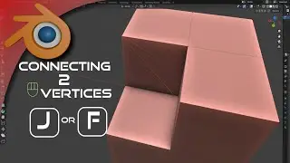 How to connect 2 vertices in Blender Join vertices and create edge or face