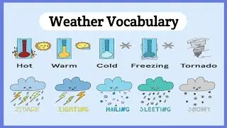 Weather Vocabulary in English | 'Weather' adjective and meaning in english | english book