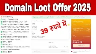 Domain offers today @ 39 Rs. only | Domain and free hosting offer on independence day
