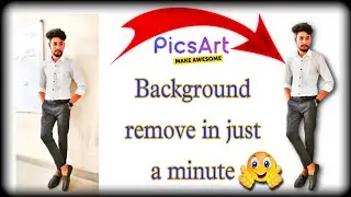 picsart app se background kaise remove kare||erase background by picsart
