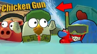 HUGGY WUGGY ЗАТОПИЛ НАС В ЧИКЕН ГАН?(CHICKEN GUN) Мини-фильм 