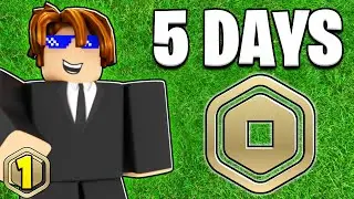 Turning 0 Robux Into 3,000 Robux In 5 Days - Day 1
