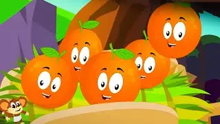 Five Little Oranges Jumping On The Bed Nursery Rhyme for Babies