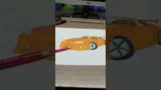 Toyota Supra A80 рисунок