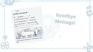 ☁️🩵discord goodbye message tutorial ⋆ soft + aesthetic