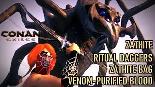 Zathite Bags, Venom-Purified Blood And Zathite Ritual Daggers Guide | CONAN EXILES Patch 2.4