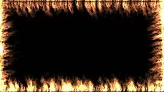 Fire frame black screen effect free footage