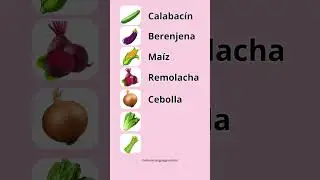 Spanish vocabulary for summer Vegetables 🌽🫑