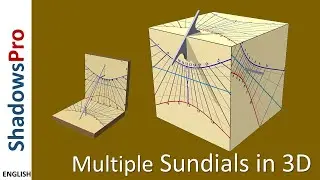 Multiple sundials in 3D