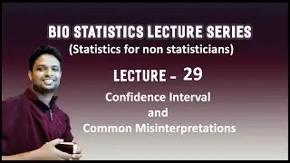 Video Lecture 29 - Confidence interval and Common Misinterpretations