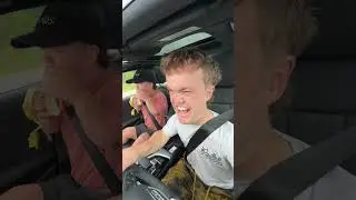 Braking Car While Friend Eats Banana #prank