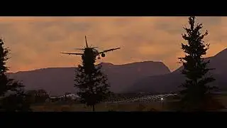 MSFS2020 beautiful views around the mountains RNP runway 15 at SALZBURG, AUSTRIA.